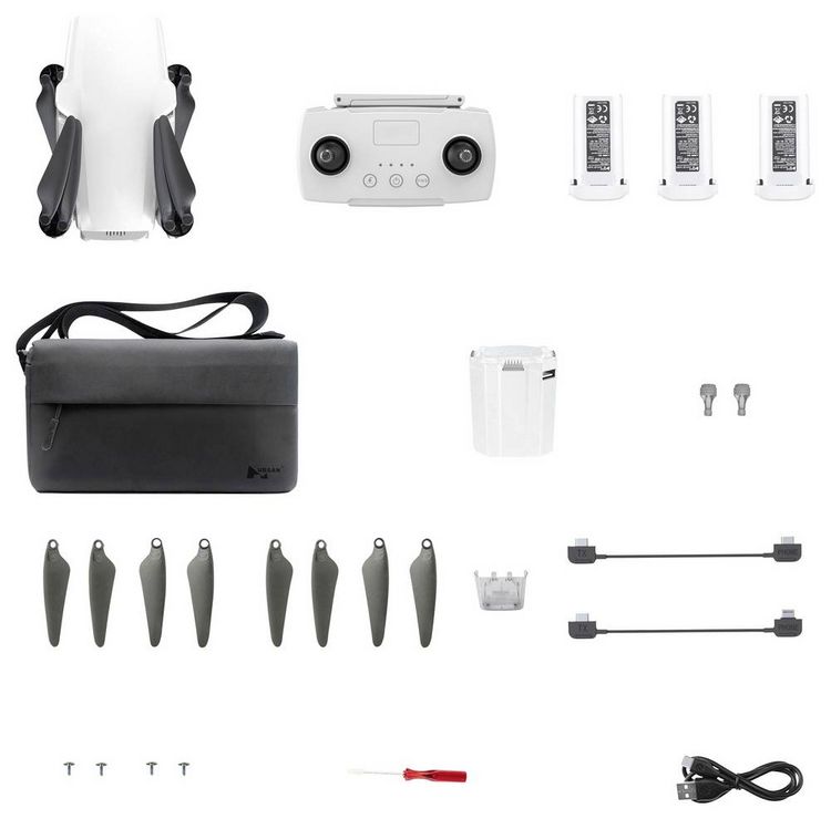 Produktbild: Hubsan Zino Mini Pro-2025 Quadrocopter RtF Kameraflug Wei&szlig; (matt)