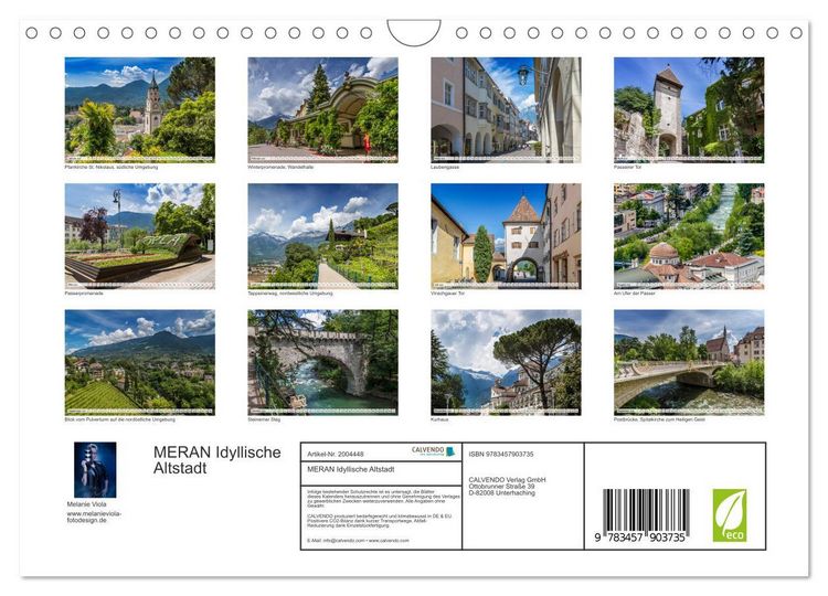 Produktbild: MERAN Idyllische Altstadt (Wandkalender 2026 DIN A4 quer), CALVENDO Monatskalender