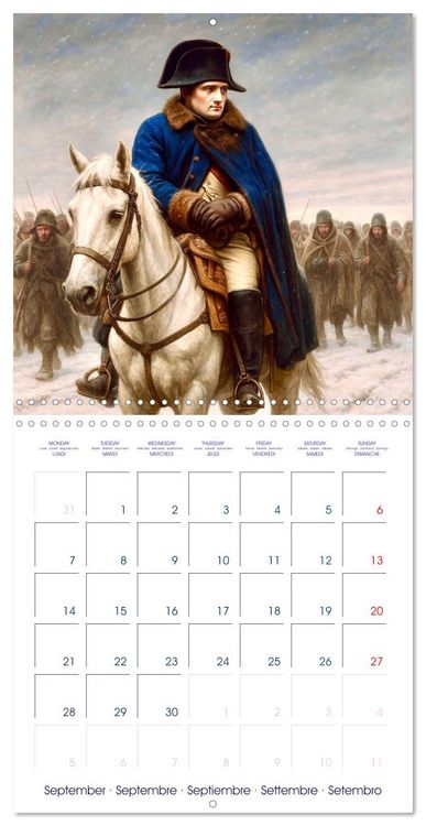 Produktbild: Napol&eacute;on Bonaparte (Calendrier mural carr&eacute; 2026 30x30 cm) Calendrier double avec une page pour vos prises de notes
