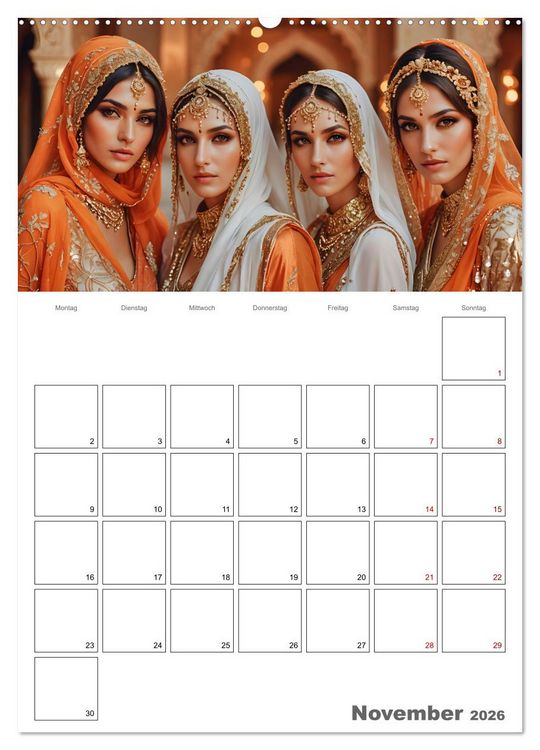 Produktbild: Frauen des Sultans (Wandkalender 2026 DIN A2 hoch), CALVENDO Monatskalender
