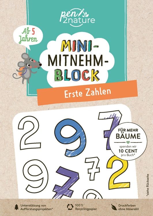Produktbild: Mini-Mitnehm-Block Erste Zahlen