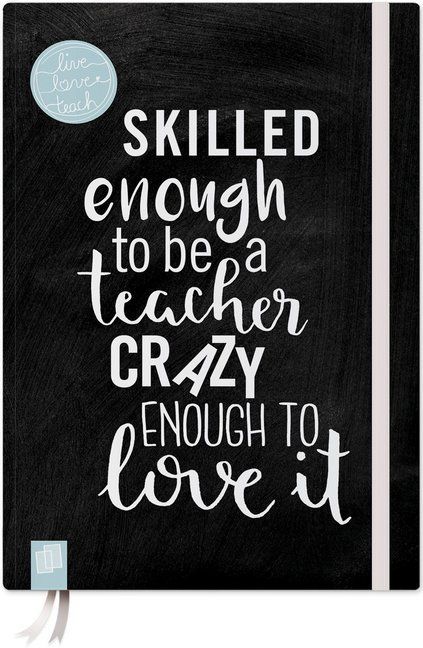 Produktbild: Das Notizbuch f&uuml;r Lehrerinnen und Lehrer, A5, "live - love - teach" - schwarze Edition