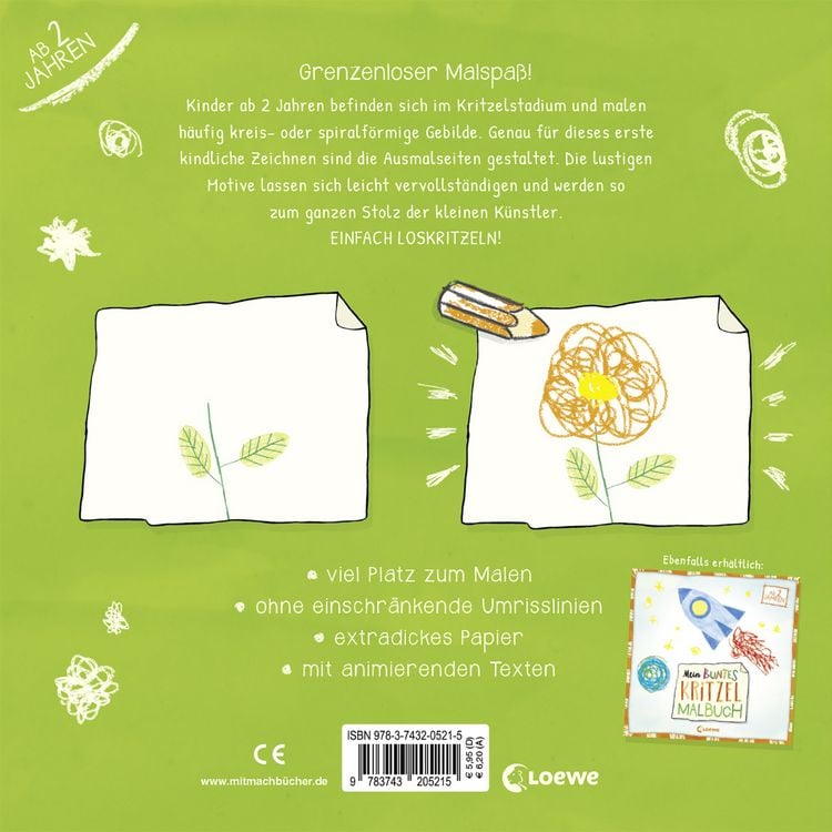 Produktbild: Mein buntes Kritzel-Malbuch (Elefant)