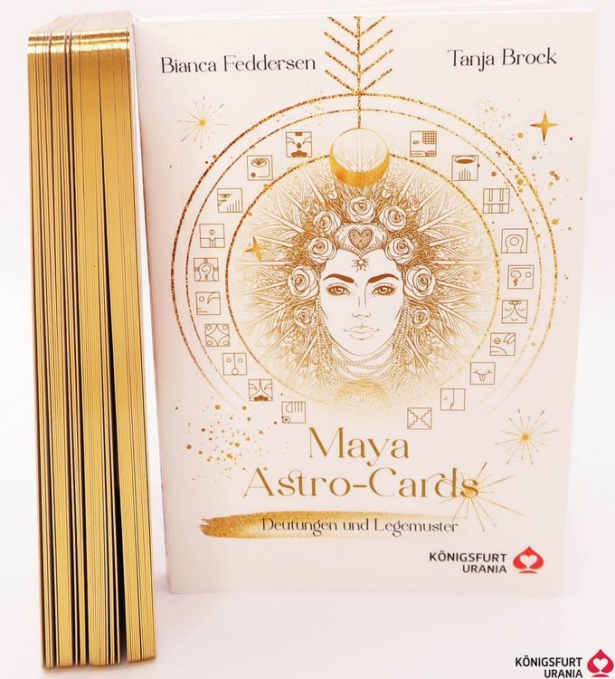 Produktbild: Maya-Astro-Cards: 44 astrologische Orakelkarten mit Booklet