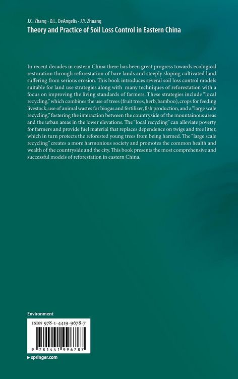 Produktbild: Theory and Practice of Soil Loss Control in Eastern China