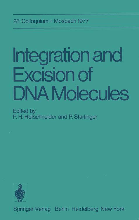 Produktbild: Integration and Excision of DNA Molecules