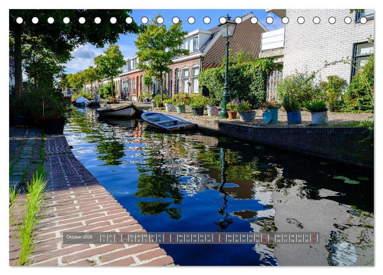 Produktbild: Ein Blick auf Leiden (Tischkalender 2026 DIN A5 quer), CALVENDO Monatskalender