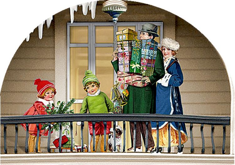 Produktbild: Aufstell-Adventskalender &ndash; Weihnachtsl&auml;dchen-Leporello
