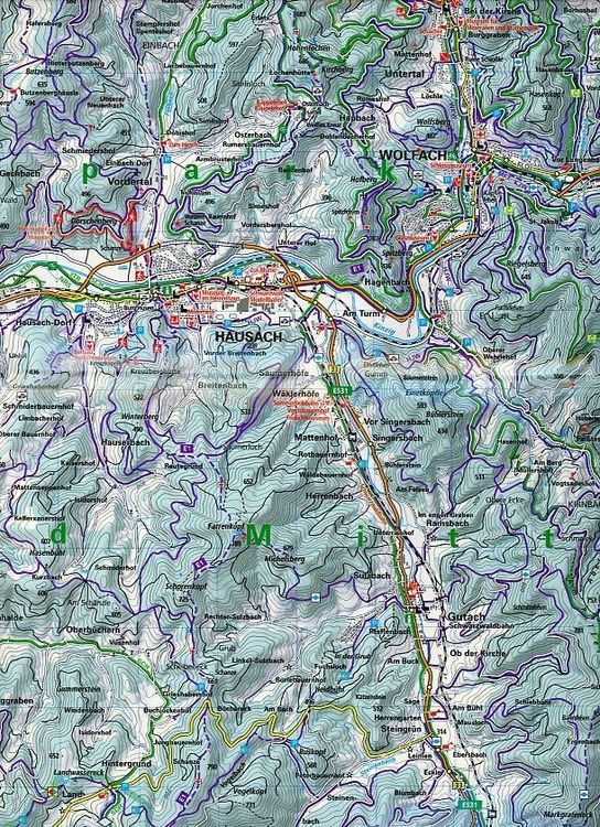 Produktbild: Schwarzwald - St. Georgen - Triberg Nr. 40 Outdoorkarte Deutschland 1:35 000