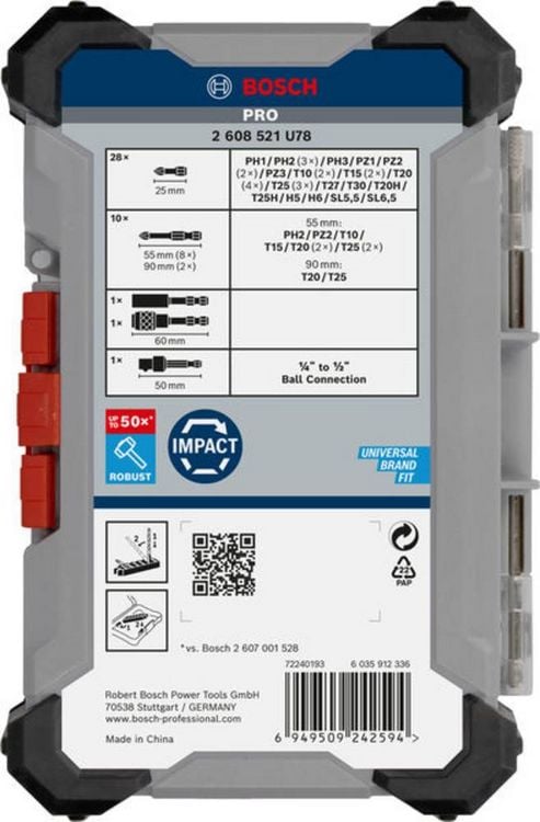 Produktbild: Bosch Accessories 2608521U78 2608521U78 Bit-Set