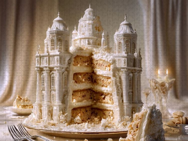 Produktbild: CALVENDO Puzzle Barockpalast-Torte | 1000 Teile Lege-Gr&ouml;&szlig;e 64x48cm Foto-Puzzle f&uuml;r gl&uuml;ckliche Stunden