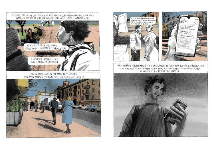 Produktbild: UKRAINE COMICS - Leben in der Kriegszone