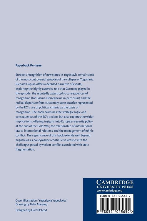 Produktbild: Europe and the Recognition of New States in Yugoslavia
