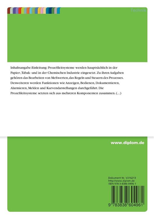 Produktbild: Visualisierung eines pneumatischen Prozesses mit einem Proze&szlig;leitsystem