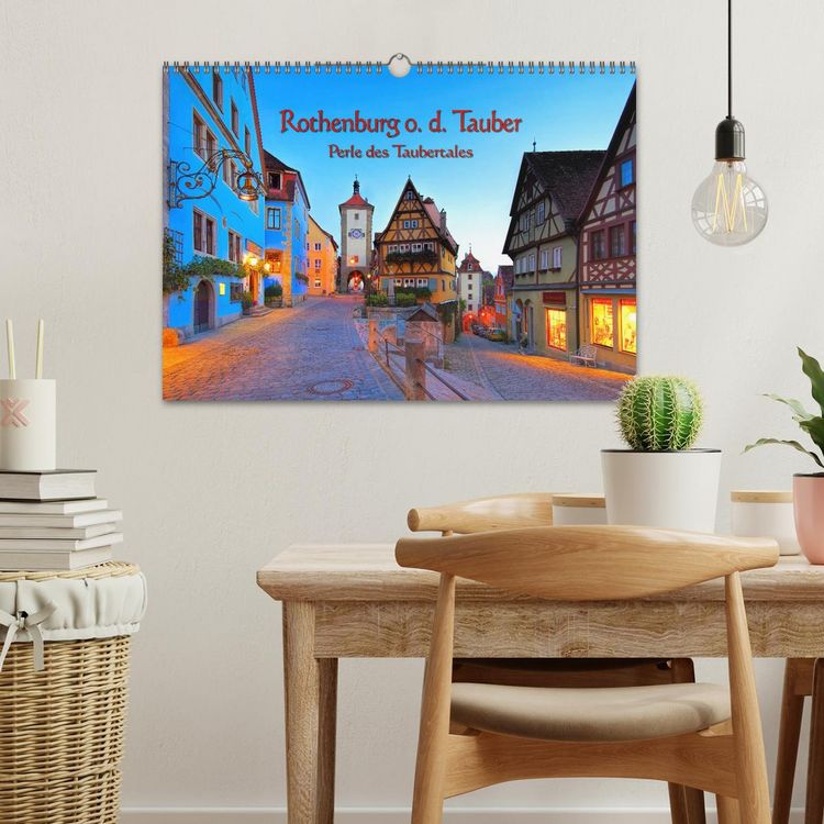 Produktbild: Rothenburg o. d. Tauber - Perle des Taubertales (Wandkalender 2026 DIN A3 quer), CALVENDO Monatskalender