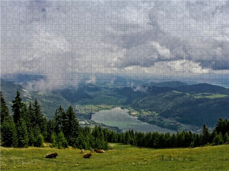 Produktbild: CALVENDO Puzzle Ossiacher See | 2000 Teile Lege-Gr&ouml;&szlig;e 90x67cm Foto-Puzzle f&uuml;r gl&uuml;ckliche Stunden