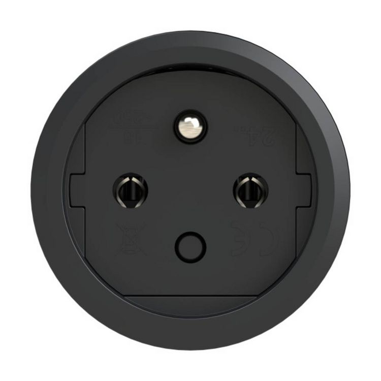 Produktbild: PCE 2411-sr Schutzkontaktkupplung Gummi, Kunststoff 230V Schwarz, Rot IP54