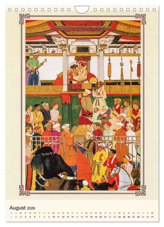 Produktbild: Indische Miniaturen (Wandkalender 2026 DIN A4 hoch), CALVENDO Monatskalender