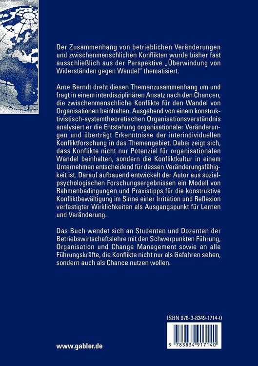 Produktbild: Zwischenmenschliche Konflikte als Ansto&szlig; von Wandel in Organisationen