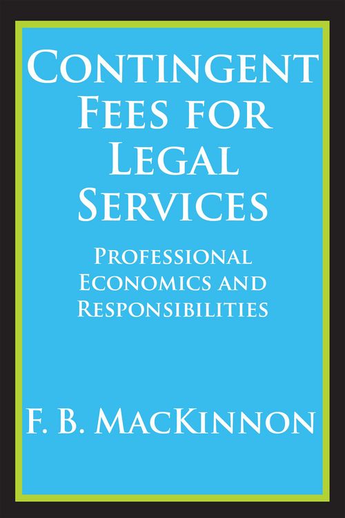 Produktbild: Contingent Fees for Legal Services