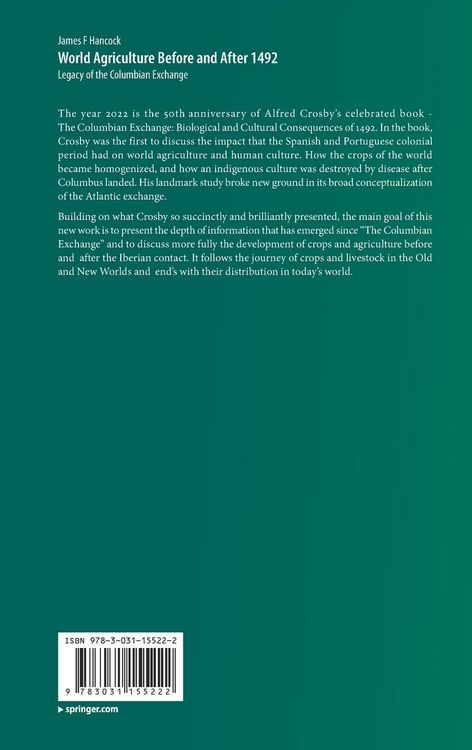 Produktbild: World Agriculture Before and After 1492