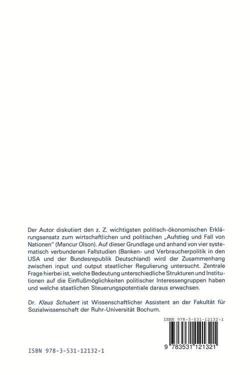 Produktbild: Interessenvermittlung und staatliche Regulation
