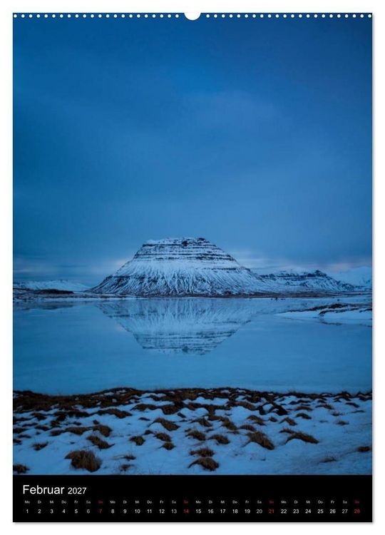 Produktbild: Island - Wundervolle Landschaften (hochwertiger Premium Wandkalender 2027 DIN A2 hoch), Kunstdruck in Hochglanz