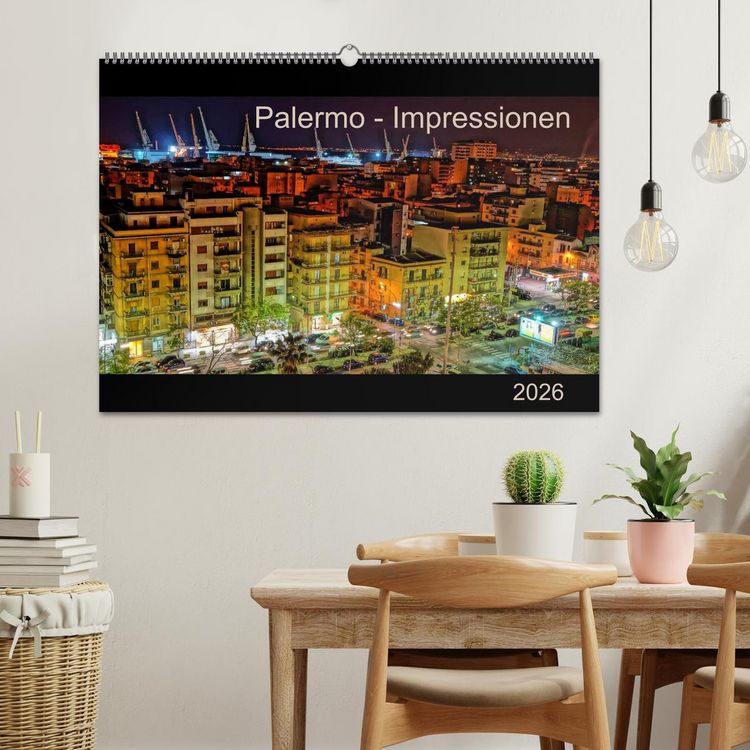 Produktbild: Palermo - Impressionen (Wandkalender 2026 DIN A2 quer), CALVENDO Monatskalender