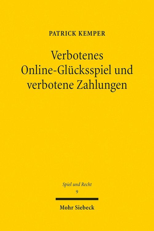 Produktbild: Verbotenes Online-Gl&uuml;cksspiel und verbotene Zahlungen