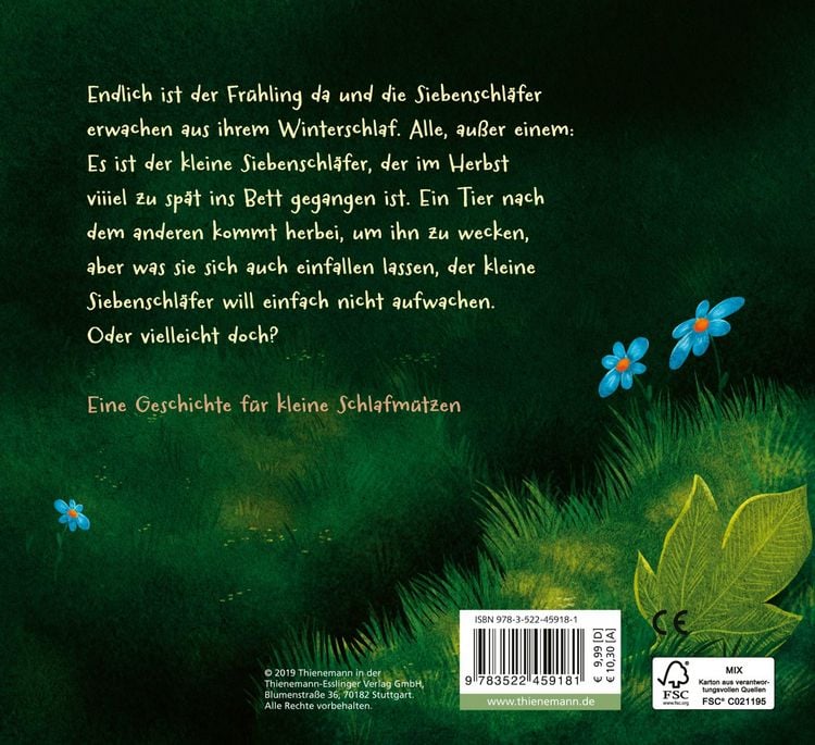 Produktbild: Der kleine Siebenschl&auml;fer 2: Die Geschichte vom kleinen Siebenschl&auml;fer, der nicht aufwachen wollte