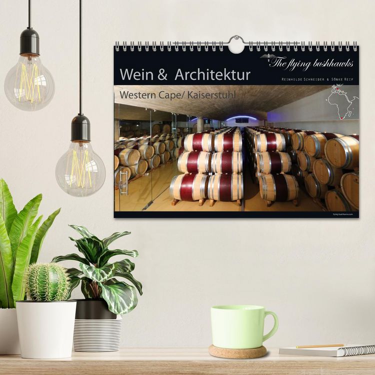 Produktbild: Wein & Architektur 2026 (Wandkalender 2026 DIN A4 quer), CALVENDO Monatskalender