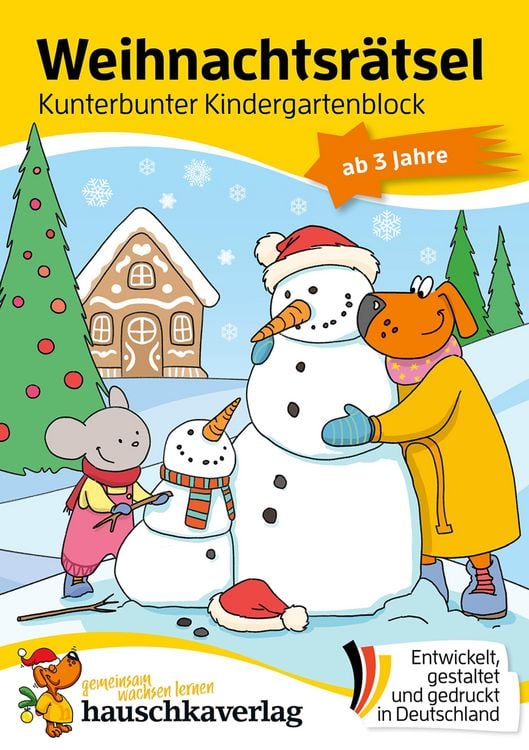 Produktbild: Weihnachtsr&auml;tsel - Kunterbunter Kindergartenblock ab 3 Jahre