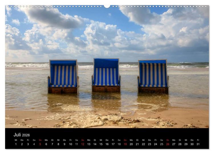 Produktbild: Sylt (Wandkalender 2026 DIN A2 quer), CALVENDO Monatskalender