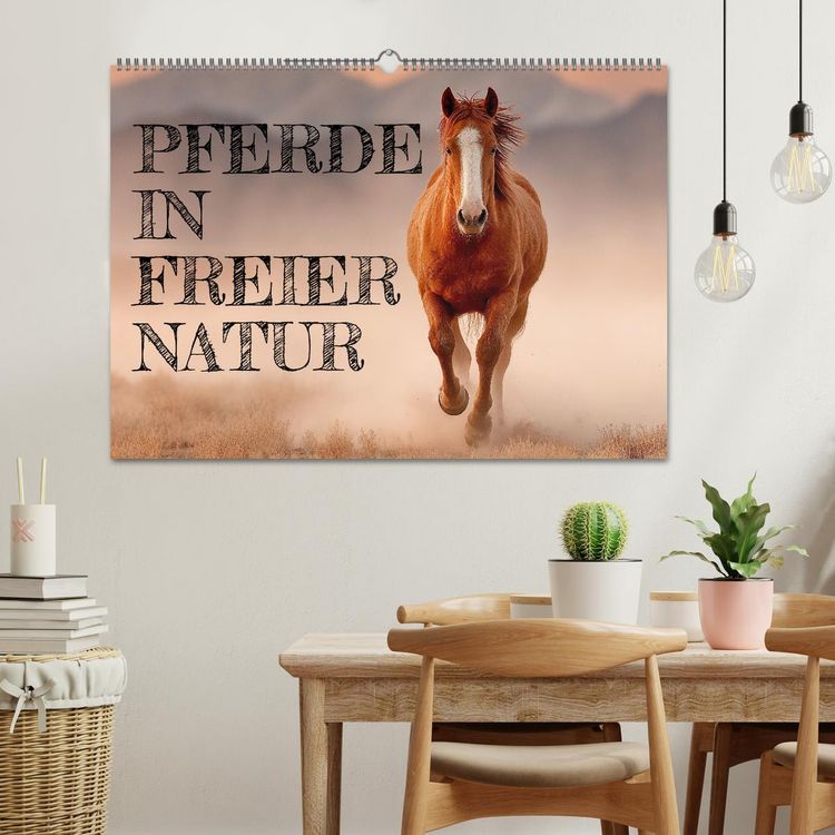 Produktbild: Pferde in freier Natur (Wandkalender 2026 DIN A2 quer), CALVENDO Monatskalender