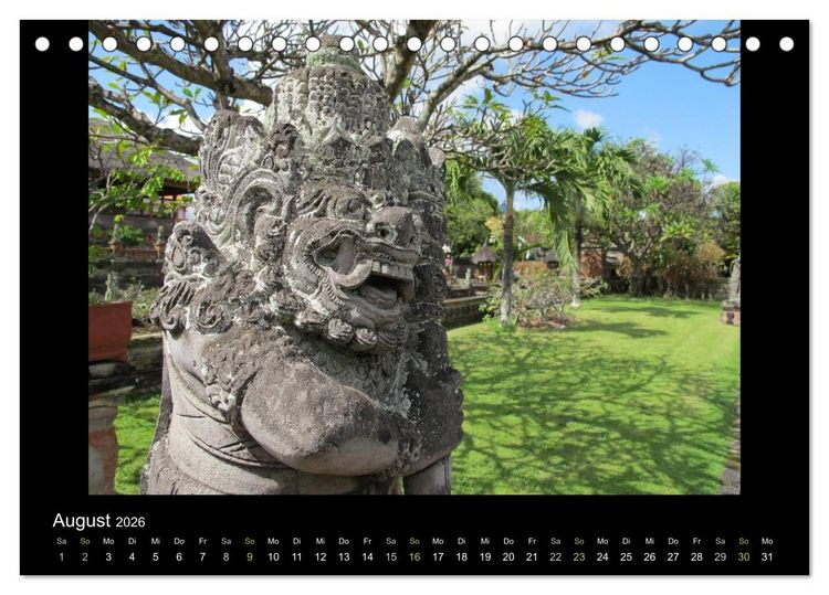 Produktbild: Bali (Tischkalender 2026 DIN A5 quer), CALVENDO Monatskalender