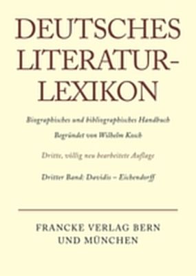 Produktbild: Deutsches Literatur-Lexikon / Davidis - Eichendorff