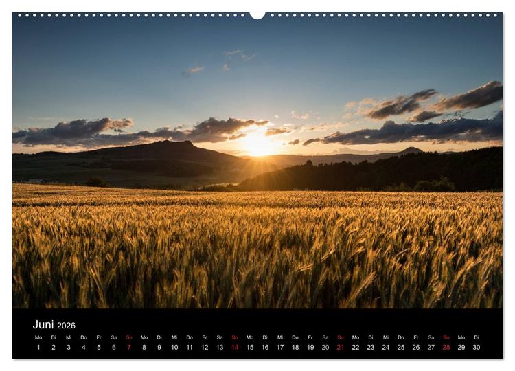 Produktbild: Vulkanlandschaft Hegau 2026 (Wandkalender 2026 DIN A2 quer), CALVENDO Monatskalender