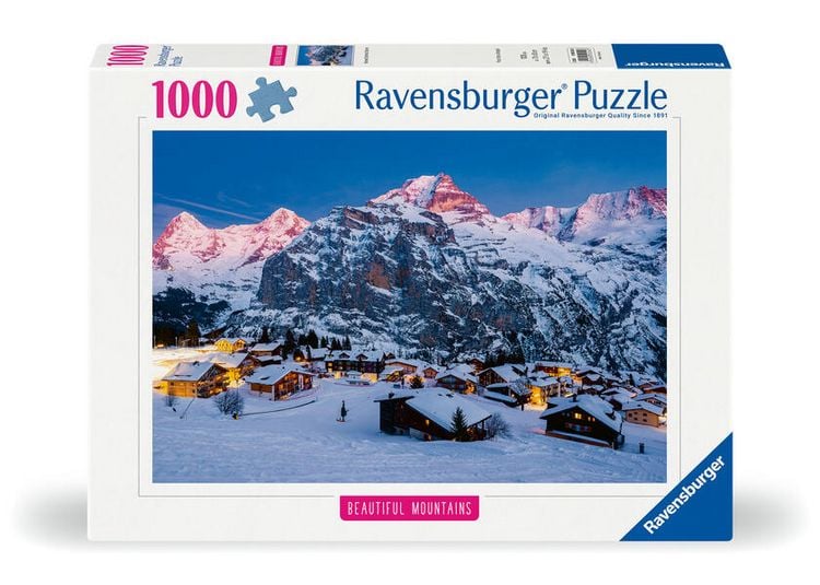 Produktbild: Erwachsenenpuzzle 1000 Teile - Berner Oberland, M&uuml;rren