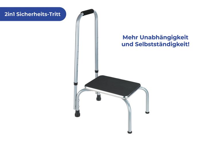 Produktbild: Sicherheits-Tritt Mod. Secura, Sicherheitsschemel mit Haltegriff