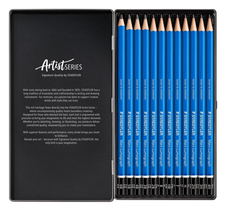 Produktbild: STAEDTLER Zeichenbleistift Mars Lumograph 12er Set