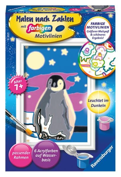Produktbild: CreArt, Malen nach Zahlen Kinder - Kleiner Pinguin