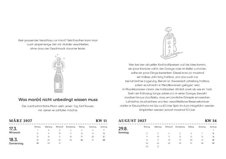 Produktbild: Der M&auml;nner-Kalender 2027