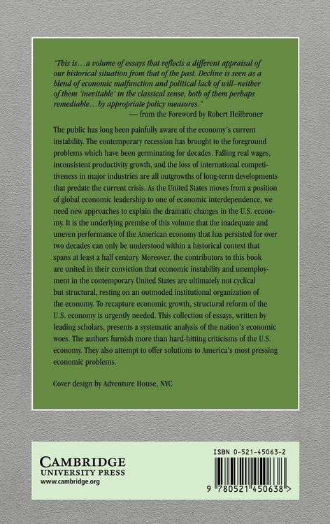 Produktbild: Understanding American Economic Decline