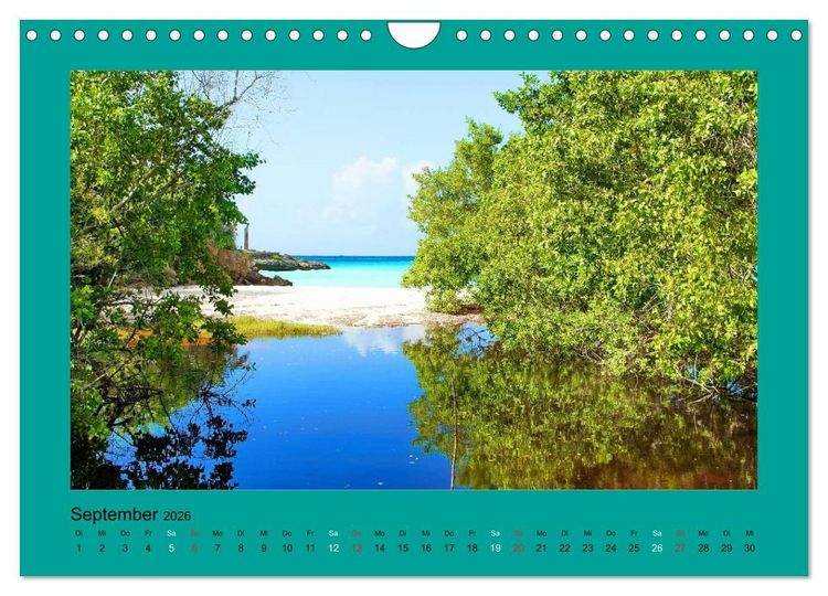 Produktbild: Die sch&ouml;nsten Str&auml;nde Karibik (Wandkalender 2026 DIN A4 quer), CALVENDO Monatskalender