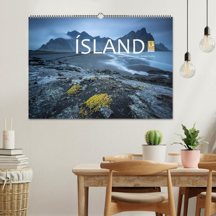 Produktbild: Island Impressionen von Armin Fuchs (Wandkalender 2026 DIN A2 quer), CALVENDO Monatskalender