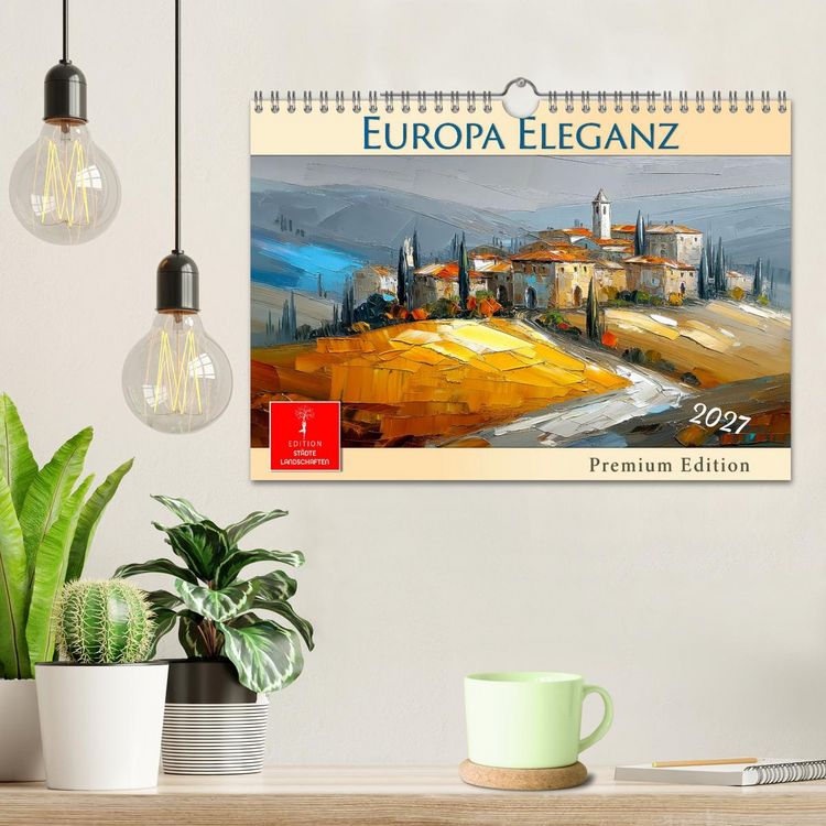 Produktbild: Europa Eleganz - Premium Edition (Wandkalender 2027 DIN A4 quer), CALVENDO Monatskalender