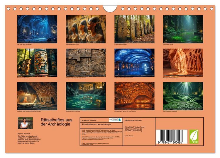 Produktbild: R&auml;tselhaftes aus der Arch&auml;ologie (Wandkalender 2026 DIN A4 quer), CALVENDO Monatskalender