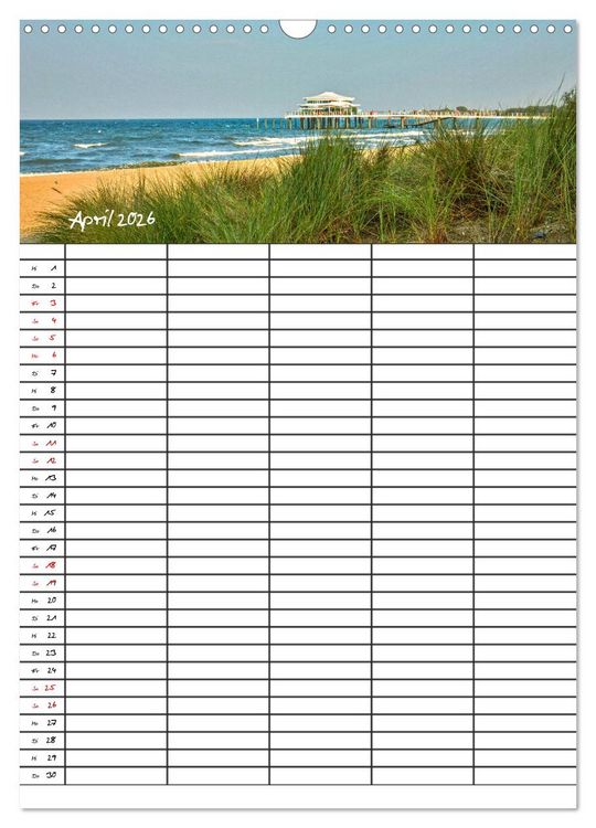 Produktbild: Timmendorfer Strand - Ostsee Urlaubsparadies (Wandkalender 2026 DIN A3 hoch), CALVENDO Monatskalender