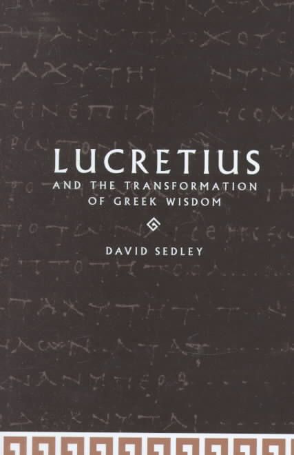 Produktbild: Lucretius and the Transformation of Greek Wisdom