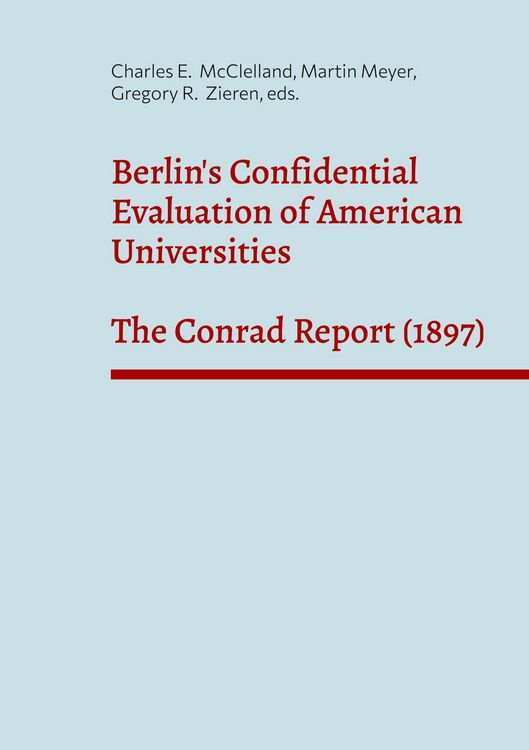 Produktbild: Berlin's Confidential Evaluation of American Universities
